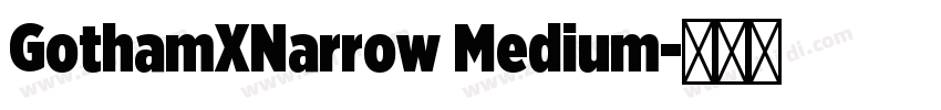 GothamXNarrow Medium字体转换